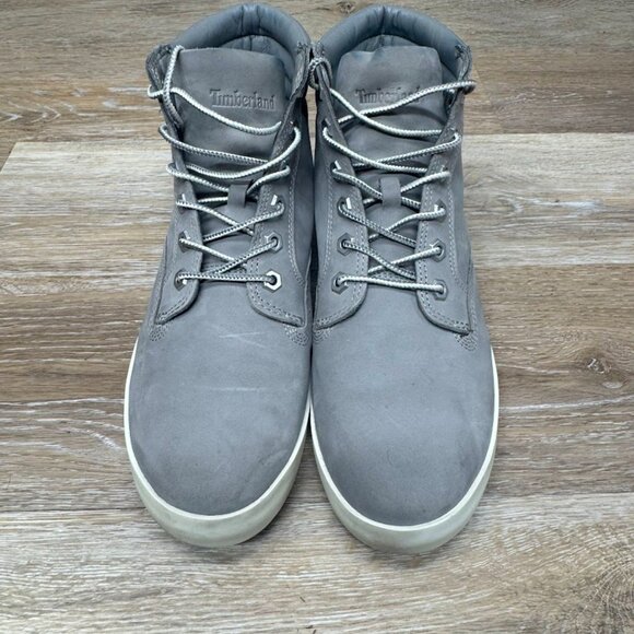 Timberland Dausette Grey Nubuck High Top Sneaker Boot Women's Size 9 - Picture 2 of 8